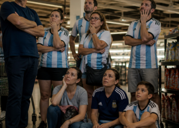 La experiencia del Mundial en lugares inusuales durante el partido de Argentina