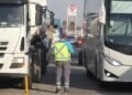 Sancionan a un camionero por cometer cinco infracciones simultáneamente en una autopista del AMBA