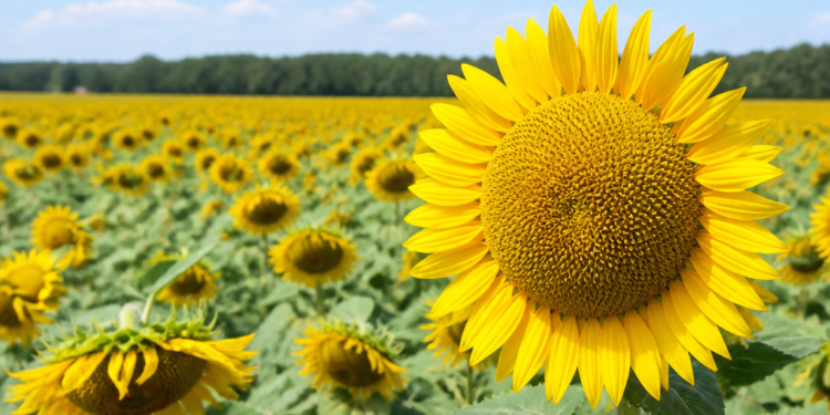 Aumento notable en las exportaciones de girasol