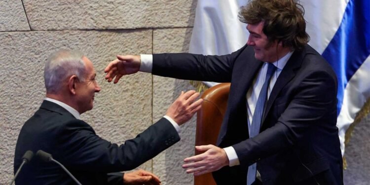 Los elogios de Milei hacia Netanyahu